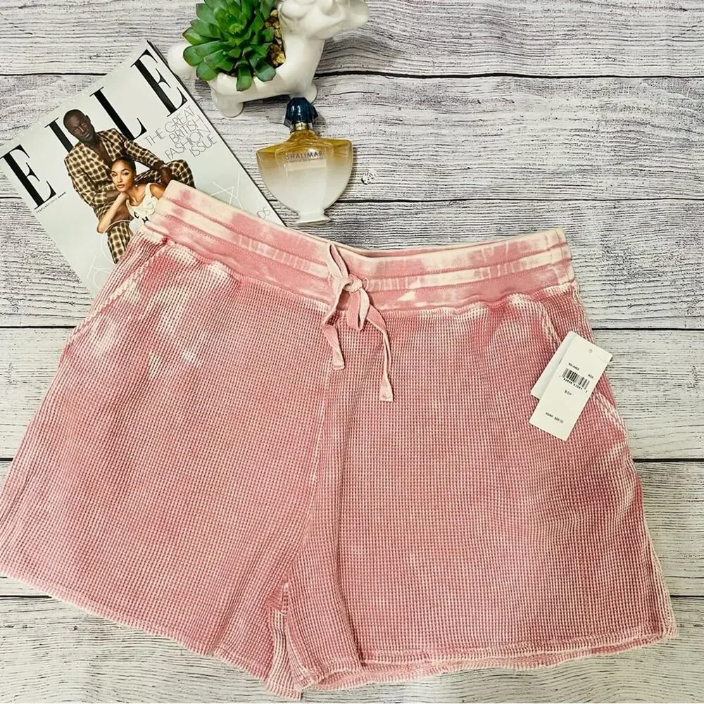 Splendid - NWT Mineral Wash Waffle Knit Shorts - Picture 2 of 8